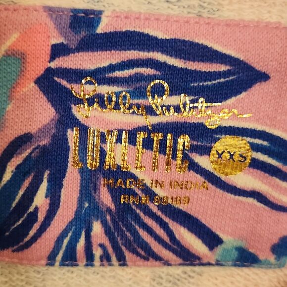 Lilly Pulitzer Luxletic Tropical Print Crewneck Pullover Size XXS - Picture 2 of 11